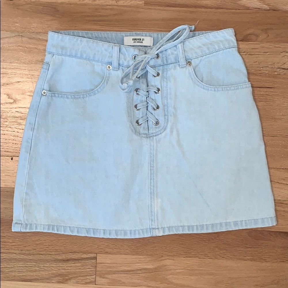 Forever 21 Light Denim Skirt
